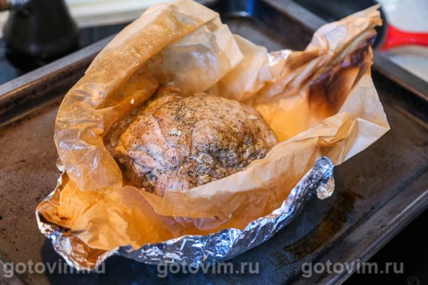 Свиная шейка в фольге