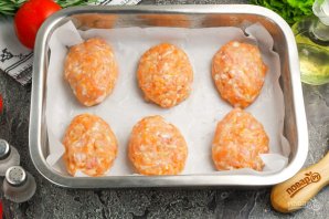 Куриные котлеты в духовке