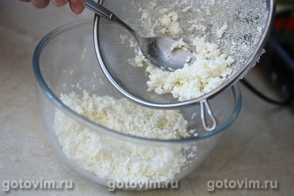 Творожная пасха с банановым кремом