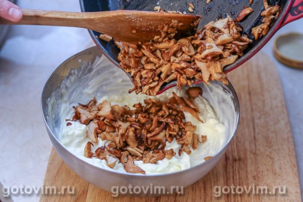 Чизкейк с лисичками Чизкейк с лисичками