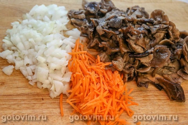 Судак с овощами и опятами Судак с овощами и опятами