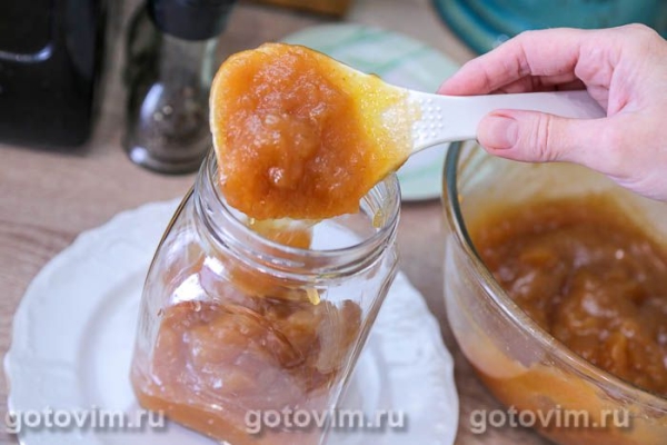 Яблочное повидло в микроволновке