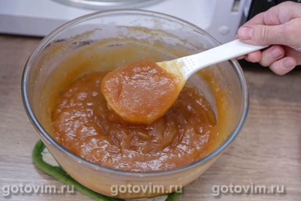 Яблочное повидло в микроволновке