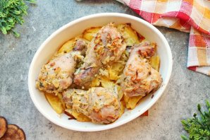 Куриные голени с картофелем