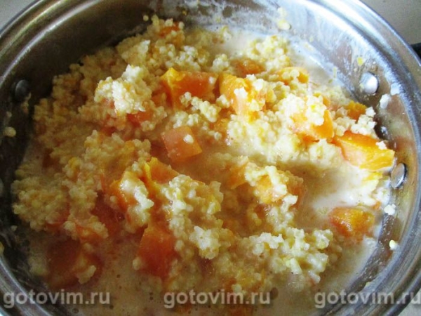 Тыквенная каша из пшена на молоке Тыквенная каша из пшена на молоке