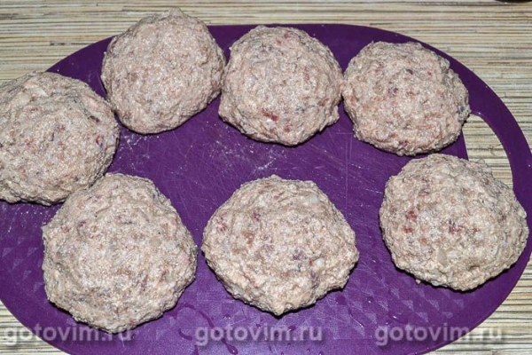 Мясные котлеты с творогом