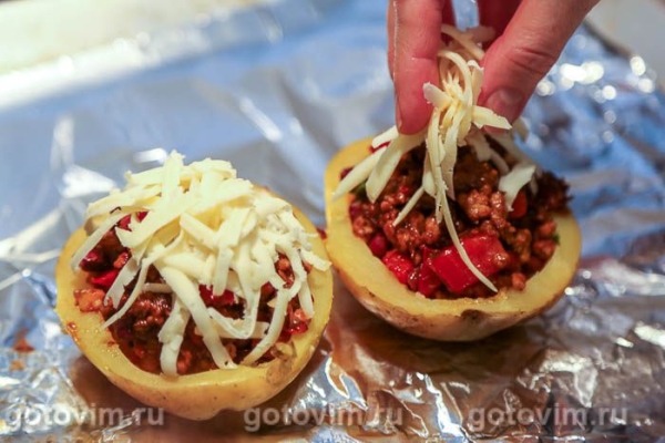 Фаршированный картофель по-мексикански Фаршированный картофель по-мексикански