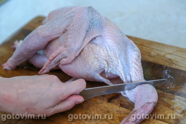 Цесарка в духовке с чесноком и белым вином Цесарка в духовке с чесноком и белым вином